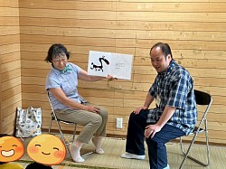 トップバッターは掛け合い読みをする、とくちゃんといんちょさんです✨