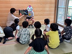 田島さんと2年生のミニミニミントさん✨初挑戦中です！