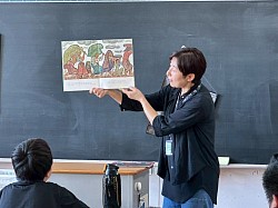 前列の子供もしっかり聞き入っていますね‼︎流石です✨隠れ代表💪田島さん
